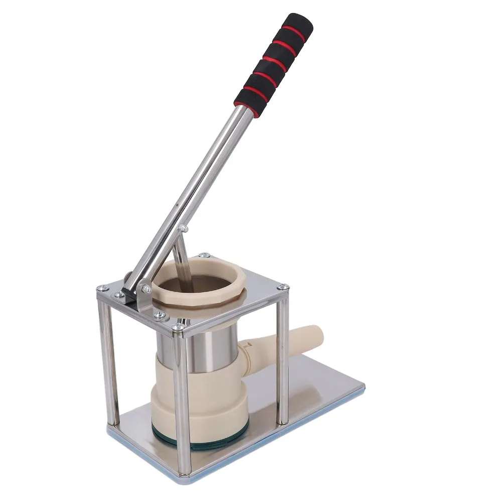 Stainless Steel Sausage Stuffer Machine Vertical Design Silver Homemade Sausage Filler 4 Stuffing Tubes Fast Filling