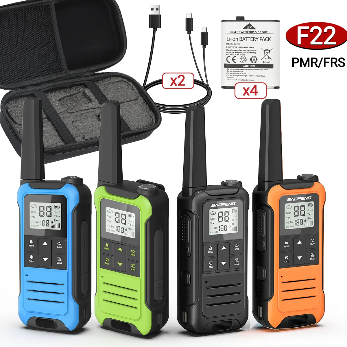 4pcs-baofeng-mini-walkie-talkie-with-portable-suitcase-f22-pmr-frs-profesional-radio-family-communication-for-outdoor-camping