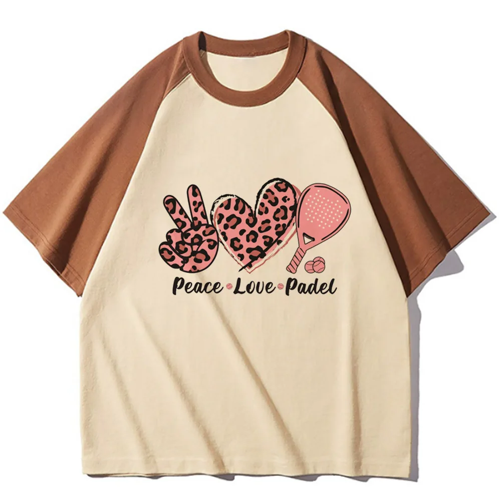 Padel top tees girl Grunge korean clothes Punk Classic tshirt Y2k Vintage Classic anime Psychedelic Breathable