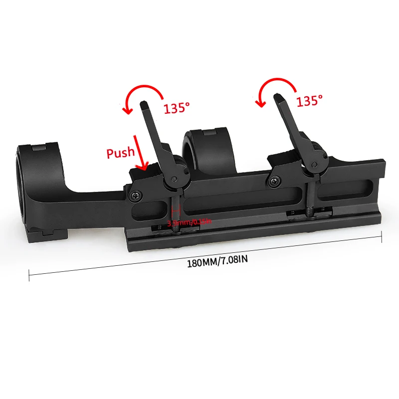 25,4/30 mm Doppelring-Zielfernrohrmontage