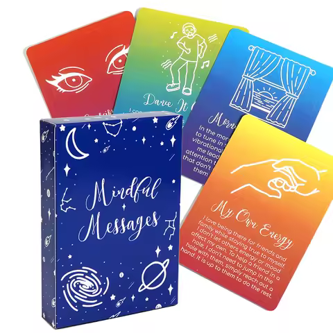 Mindful Messages Cards Daily Inspiration Deck Positive Affirmations Included Spiritual Tool for Self Care and Mindfulness Beauti