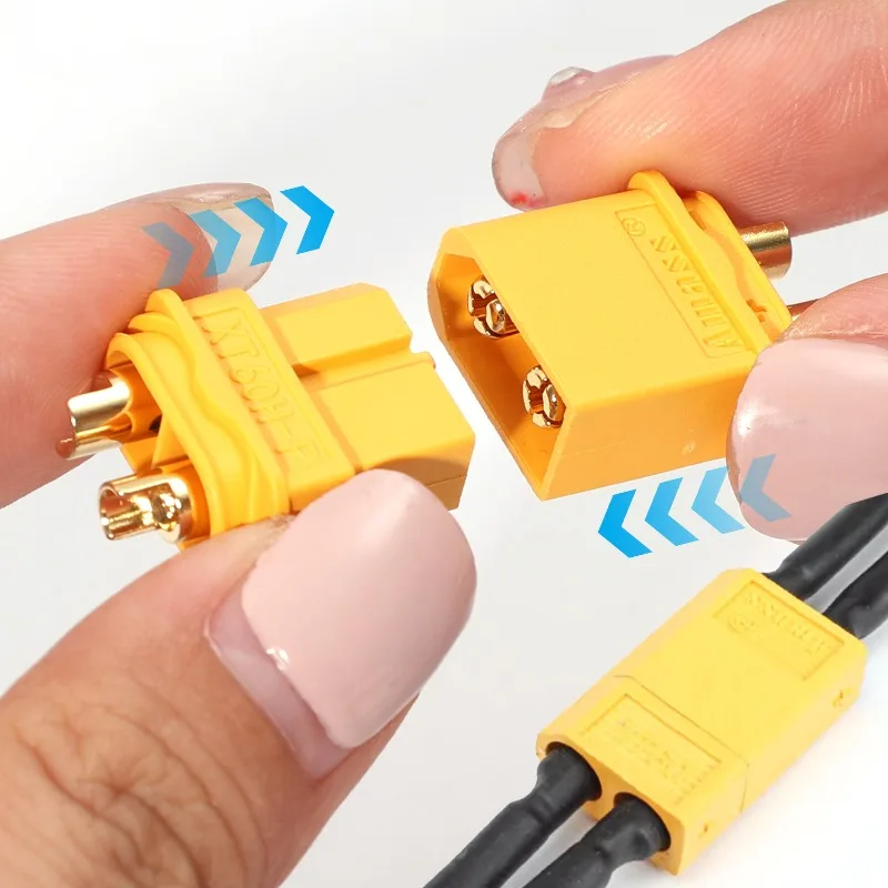 20/1PCS XT60 Battery Connector Male & Female Bullet Connector Plugs with Sheath Housing for RC Battery Motor FPV XT-60 Adapter