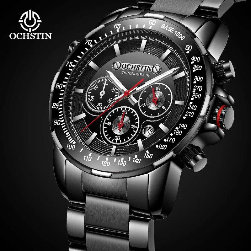 

OCHSTIN Hot Model 2024 Simple Personalized Mariner Series Waterproof Wristwatch Multifunction Quartz Movement Men's Quartz Watch