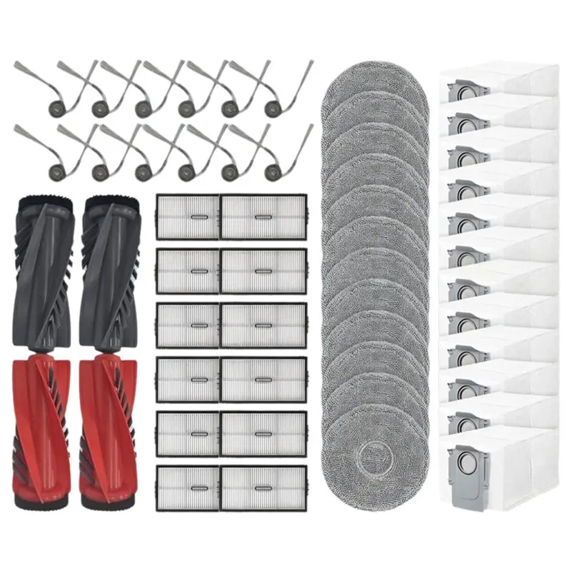 

【NECESSITY】Для Roborock Qrevo Curv 2 Pro / Qrevo Curvx / Qrevo Edget / Saros 10R / S9 Maxv Тонкие детали Сумка для швабры с фильтром и щеткой