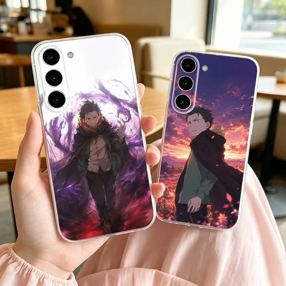 Re Zero N-Natsuki Subaru   Phone Case For SamsungA10,12,20,21S,30,31,40,50,51,52,70,71 Transparent Cover Gift