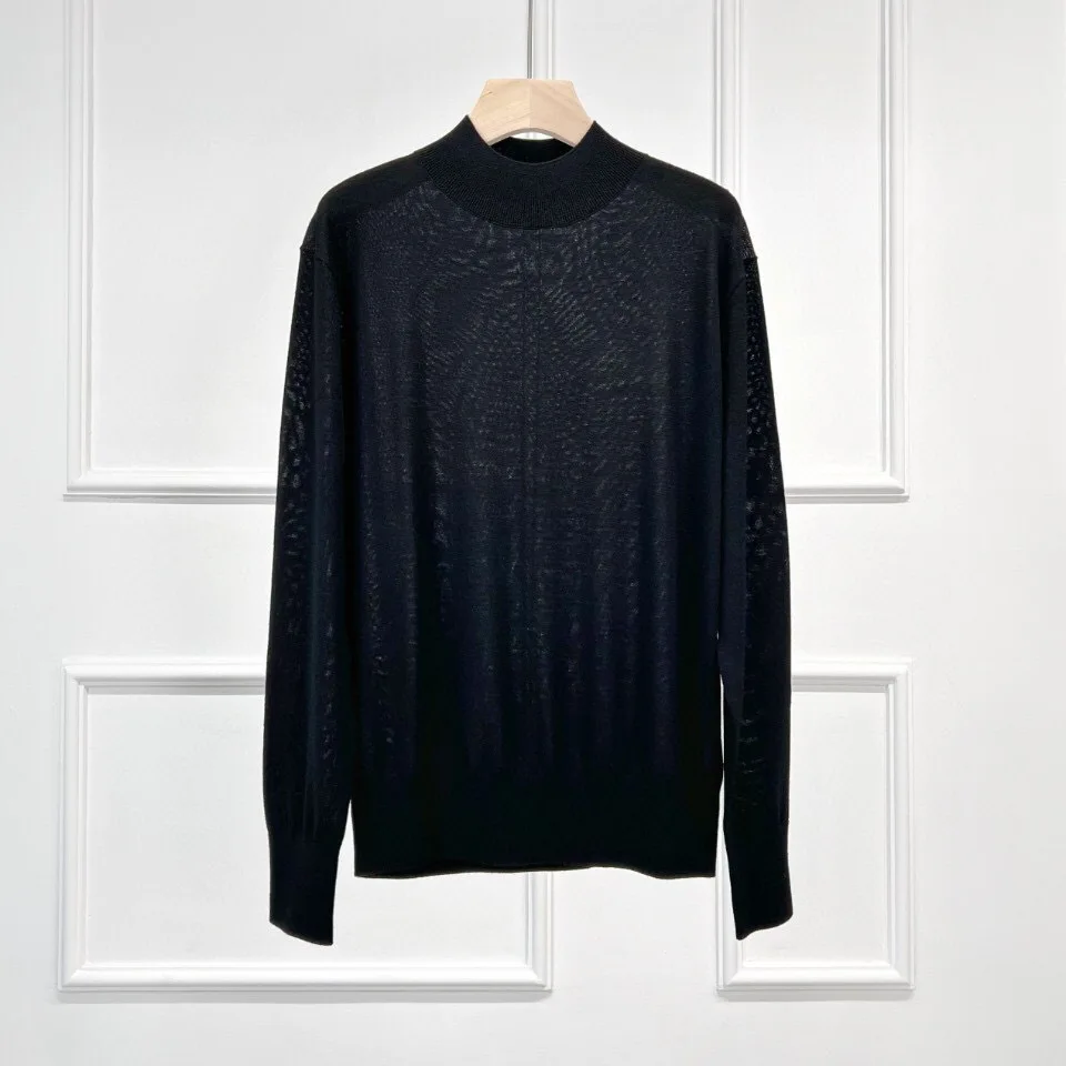 

Wool Hand-sewn Half Turtleneck Long-sleeved Woolen Sweater