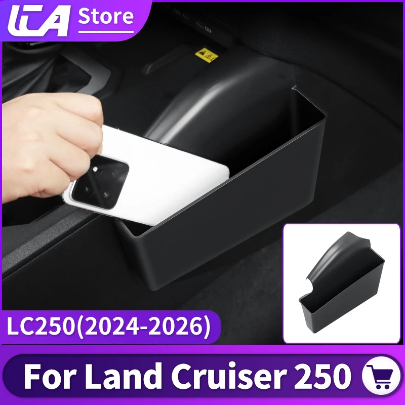 For Toyota Land Cruiser Prado 250 LC250 j250 1958 Series 2025 2024 Central Control Side Storage Box Black Interior Accessories