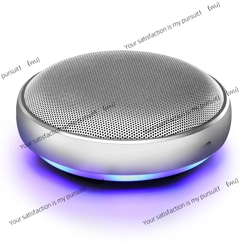 

New Wireless Metal Computer Audio Subwoofer Portable Mini Bluetooth Speaker Household Small Gang Cannon Colorful Lights