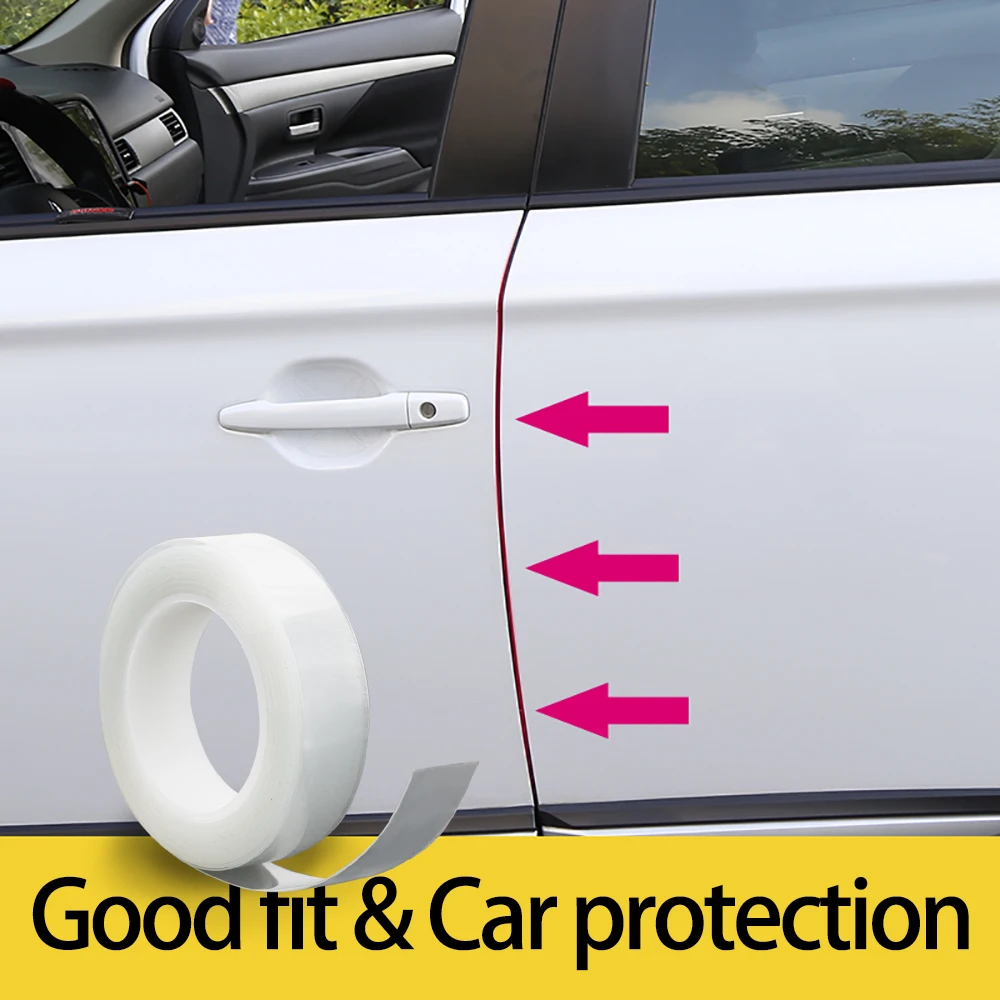 5m Tape Transparent Car Styling Mouldings Stickers Door Guard Bumper Protector Film Anti Collision Off Road 4x4 Auto Accessories