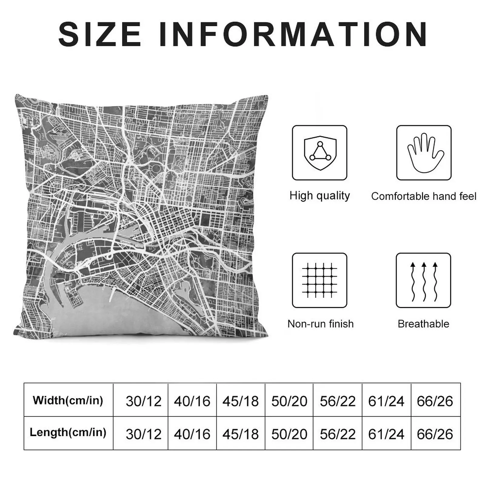 Melbourne Australia City Street Map Throw Pillow christmas decorations 2025 Covers For Sofas pillow