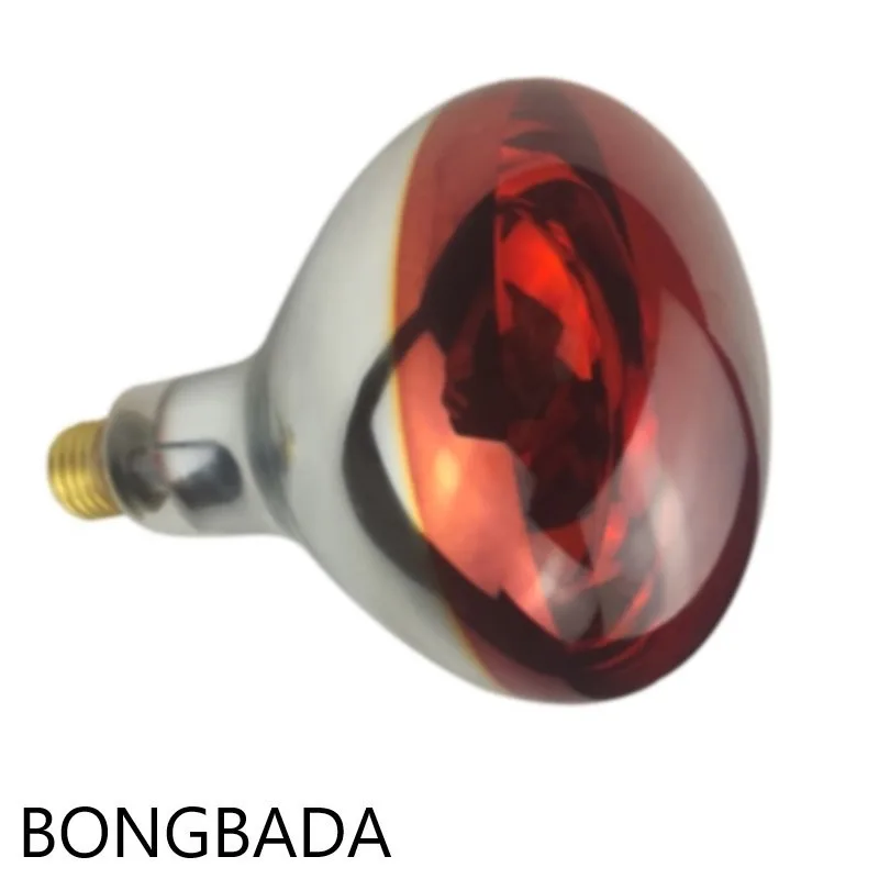 BONGBADA Infrared heating lamp Quartz glass is waterproof and explosion-proof R115 E27 2pc Suitable for  food heating, pet warm