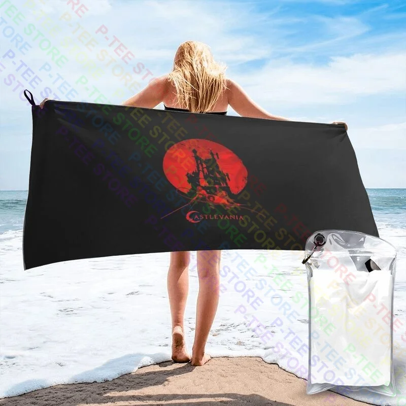 Castlevania Blood Moon Silhouette Quick dry Towel Custom No Fading Good Quality