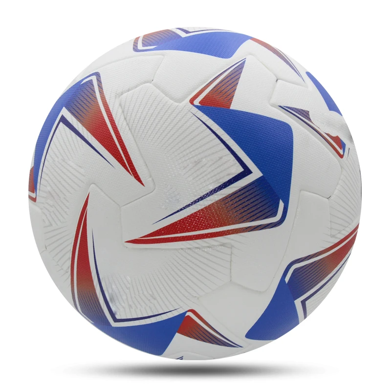 Balón de fútbol tamaño estándar 5 PU de alta calidad interior exterior hierba equipo deportes partido juego entrenamiento de fútbol sin costuras futbol topu