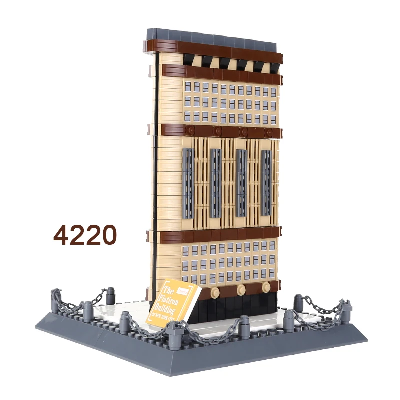 

Famous Architecture Flatiron Building 838pcs Puzzle Building Block Set MOC Bricks Kid's Educational Toy Juguetes 4220