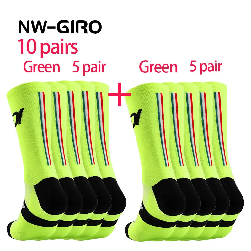 10 Paar Fahrradsocken für Herren, Krankenschwester, Kompression, Radfahren, für Damen, MTB-Schutzsocken, Strümpfe, Sportgriff, Barre-Socken – Detail 8