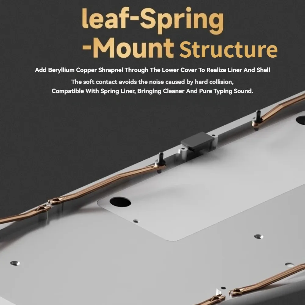 WEIKAV RECORD Alice Mechanical Keyboard Kit Wireless Tri-mode RGB GASKET Hot Swap Custom CNC Aluminum Office Gaming Keyboard QMK