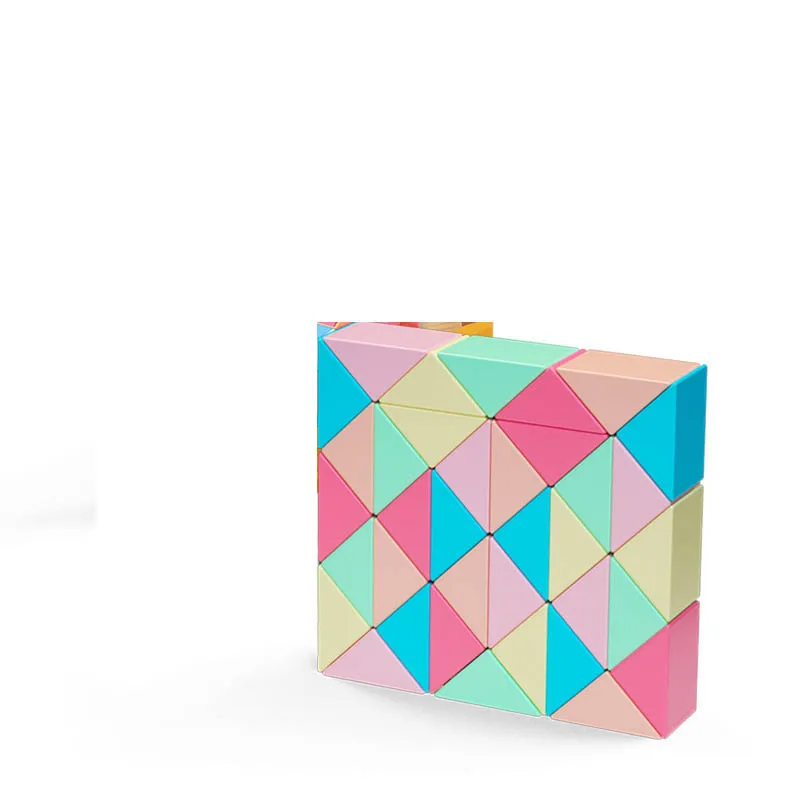 QiYi Hundred Changes Magic Ruler 24 Sections Puzzle Toy Alien Folding Magic Ruler Magic Snake Macaron 72 Sections Magic Ruler