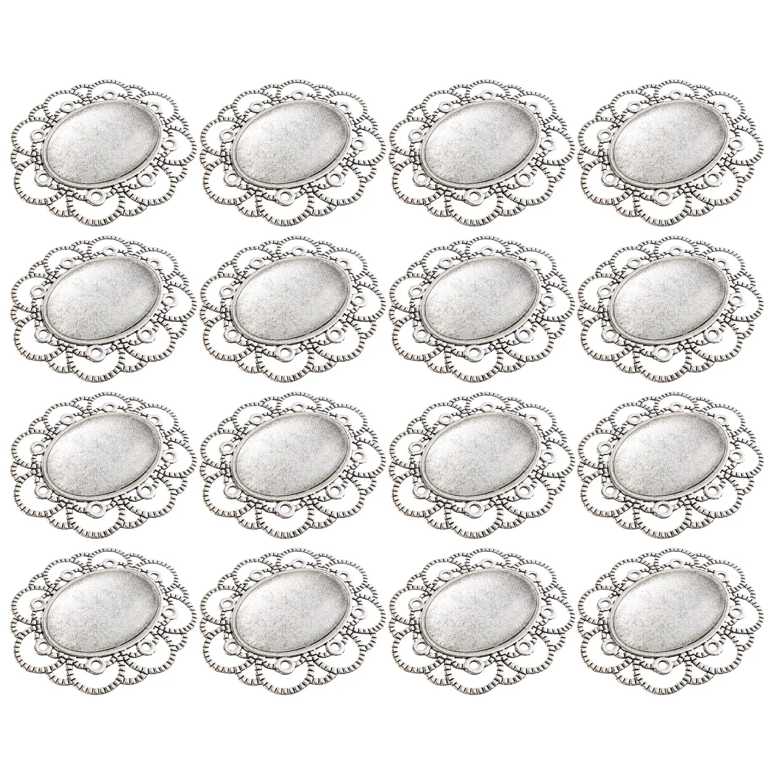 30Pcs Brooch Blanks Kit Alloy  - огляд і ціна Plastic Dome Clear