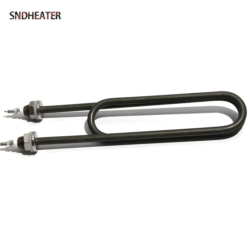 SNDHEATER 304SS عنصر تسخين خزانة التبخير 2KW 3KW 4KW 5KW 6KW أنابيب غلاية مياه الزيت الأخضر 110 فولت/220 فولت/380 فولت 250/290/340 مللي متر