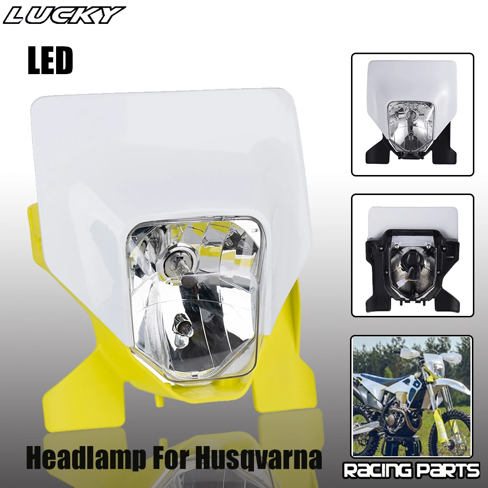 2021 Headlight Motorcycle Headlamp Head Lamp Light LED For Husqvarna FE FE250 FE350 FE450 FE501 TE250i TE300i TE 250 i 2020 2021