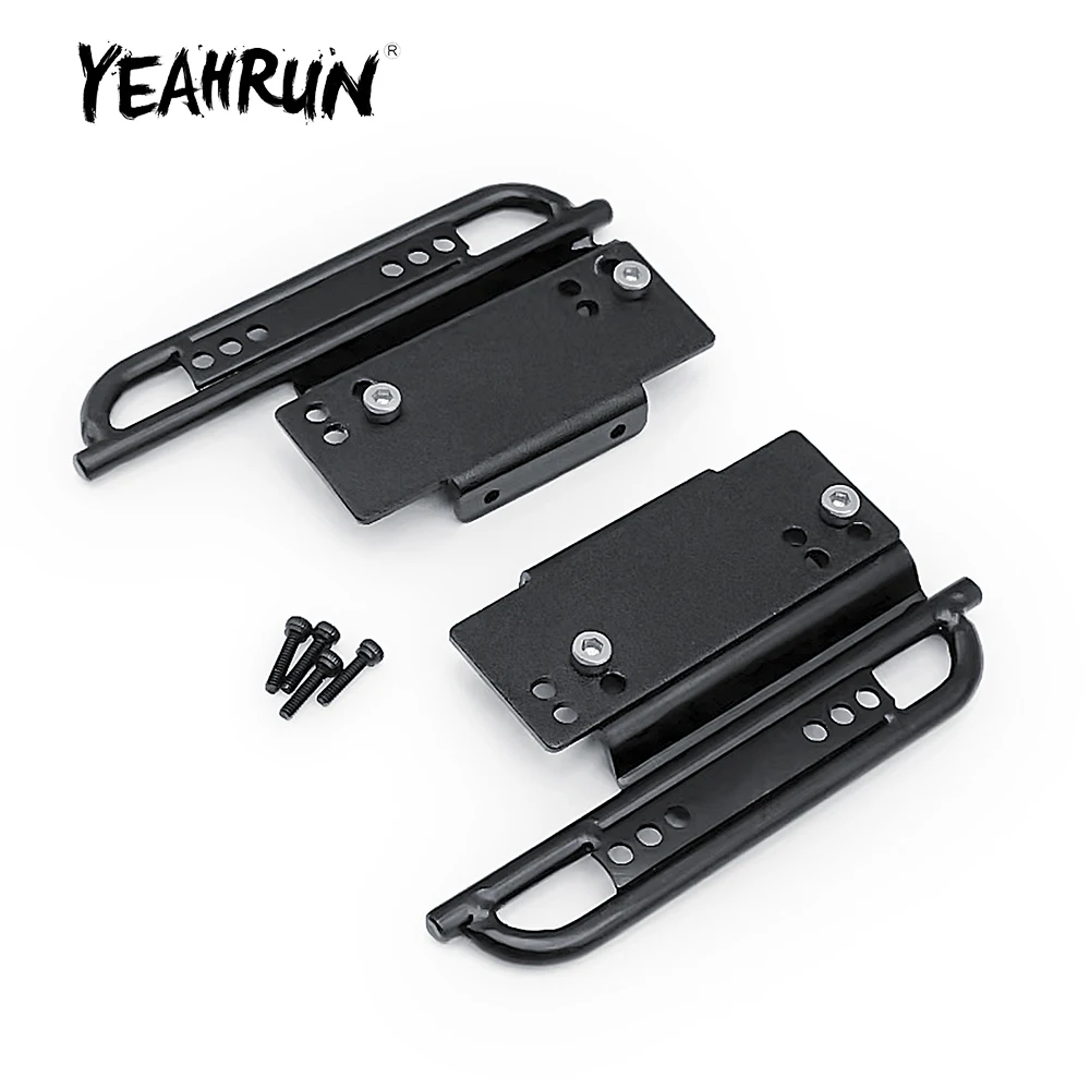 YEAHRUN Metal Alloy Sliders Side Pedal for Axial SCX24 Deadbolt Chevrolet Wrangler Gladiator Bronco 1/24 RC Crawler Car Model