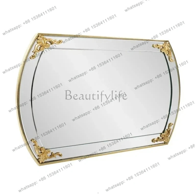

Single-sided mirror high definition self-adhesive beauty mirror plastic carving ornament decorative makeup mirror