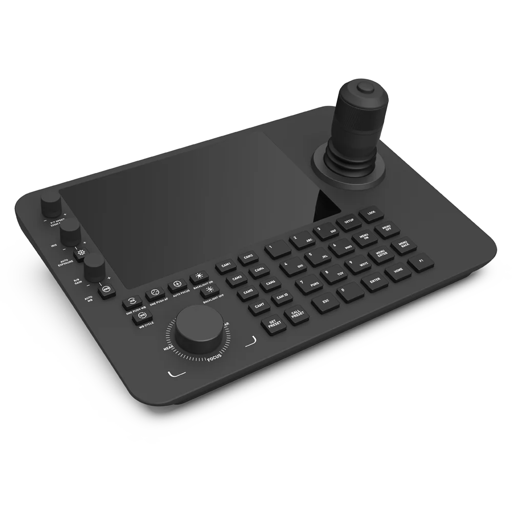 NEW Video Conferencing & Live Streaming Broadcast PTZ Joysticks Controller Touchscreen Color Decoding LCD Screen with HD Image