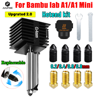 Upgrade 2.0 Hotend For Bambu Lab A1 Nozzle For Bambu Lab A1 Mini Nozzle Kit Hardened Steel  Nozzle For Bambulab A1 V2 Hotend