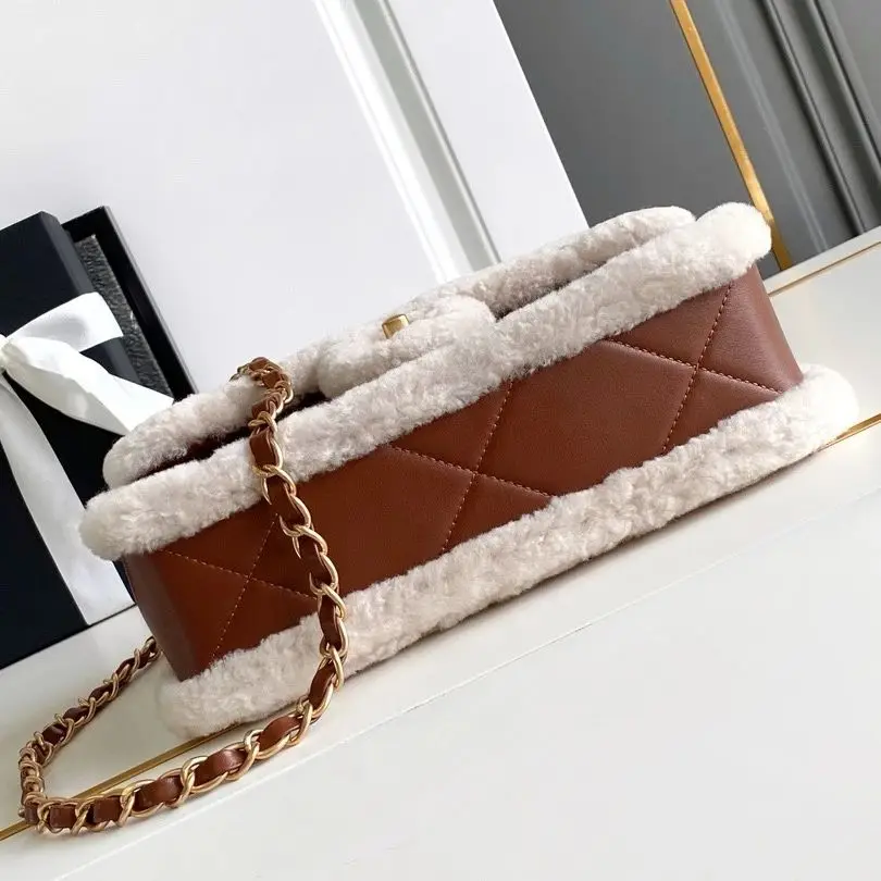 High Quality Mini Teddy Bear Flip Bag 2024 Autumn And Winter New Sheepskin Women Bag Single Shoulder Crossbody Bag