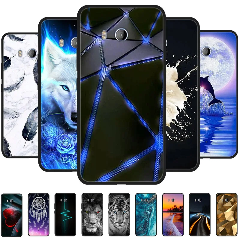 غلاف خلفي من السيليكون الناعم لهاتف HTC U11 حافظة لهاتف HTC U12 LIFE / U11 Plus U 11 واقي للصدمات HTV33 Funda