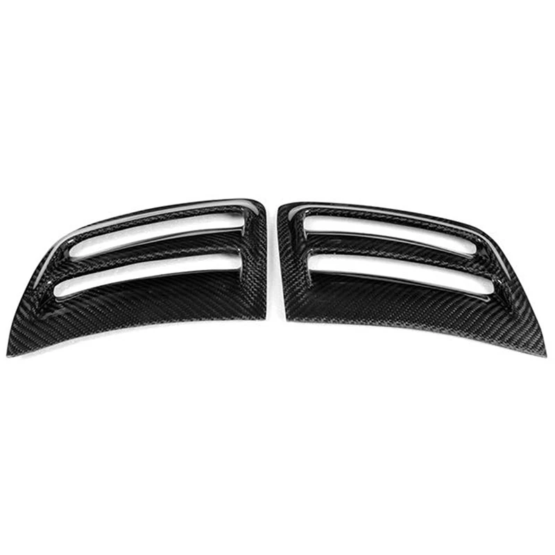 Car Carbon Fiber Air Vent Duct Cover Side Air Insert Vent Cover Trim Cover Vent Sticker For W204 C63 For Amg 08-11