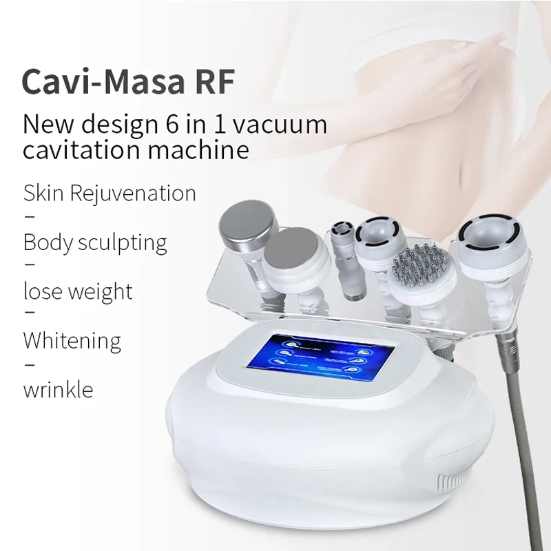 

6 In 1 80k Ultrasonic Slimming Beauty Machine Vacuum Rf Cavitation Body Sculpting Slimming Spa Fat Burning Weight Loss