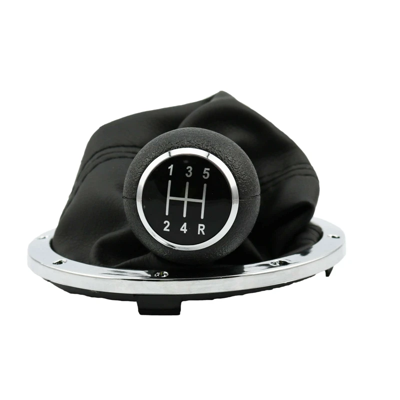 5 Speed Gear Shift Knob Gearstick Gaiter Boot Kit Leather Shift Handball For Gol Pointer Saveiro Parati 2004-2010 image 6