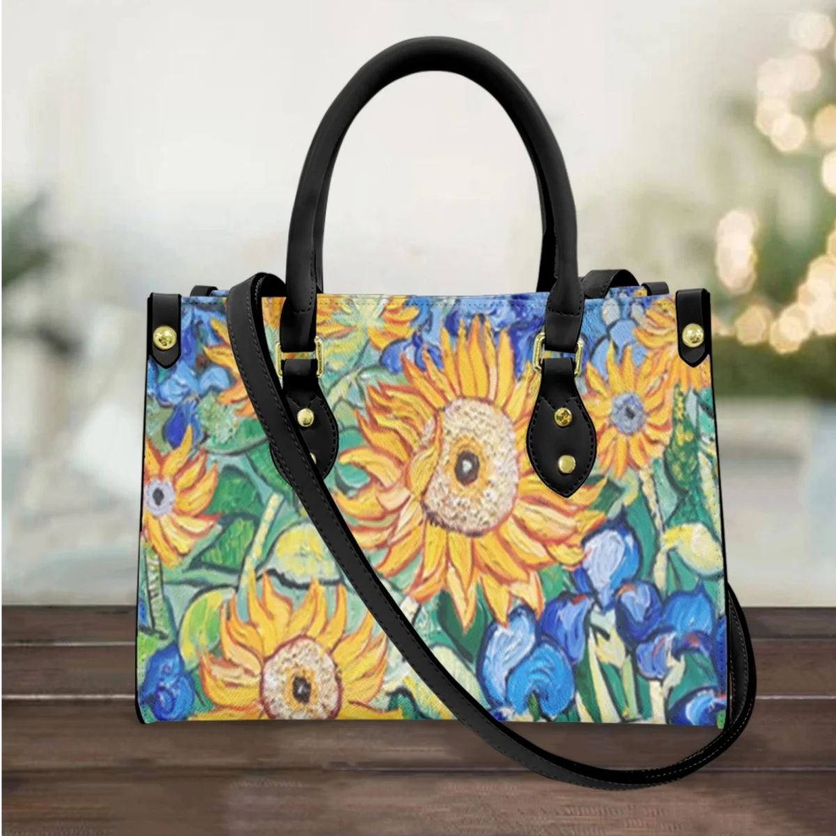 

FORUDESIGNS Van Gogh Oil Painting Shoulder Bags Female Fashion Teen Girl Shopper Bag Women's Designer Handbag Commuting