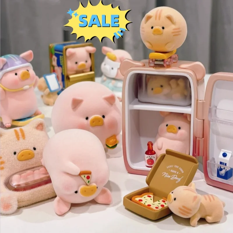 

В наличии оригинальные 52 игрушки Lulu Pig Home Pig Companionship Daily Series слепая коробка Kawaii фигурки настольный орнамент игрушка-сюрприз в подарок