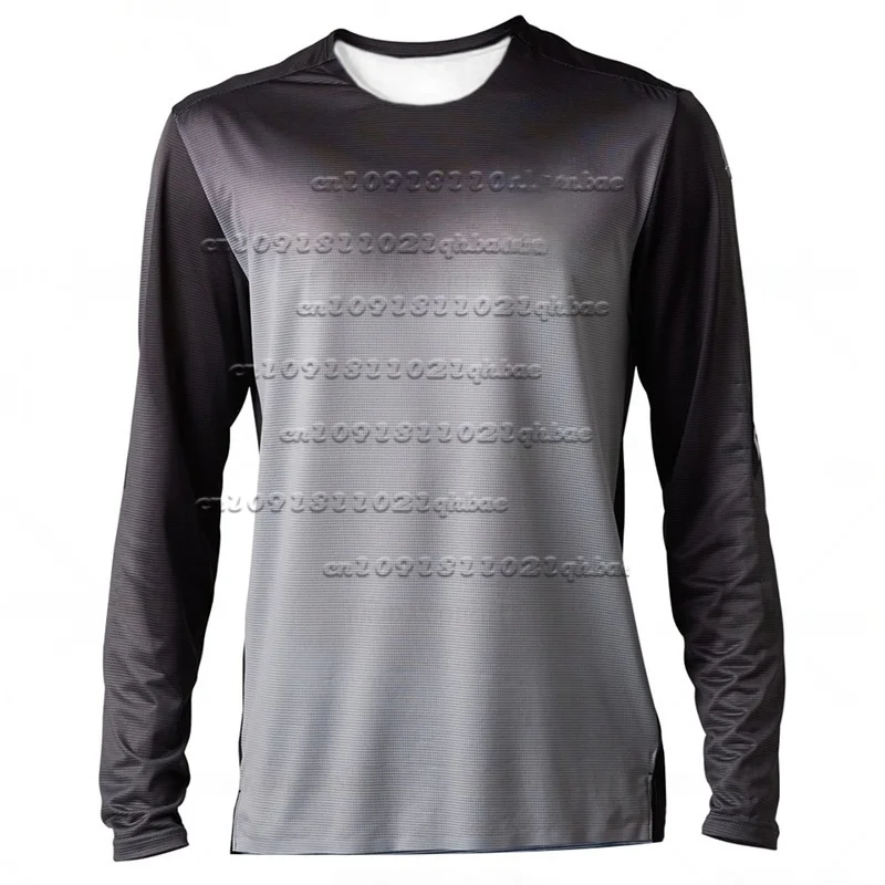 

Men's Long Sleeved Off-road Motorcycle, Mountain Bike, Fashionable Casual Sports, Fast Drying, Breathable Casual T-shirt