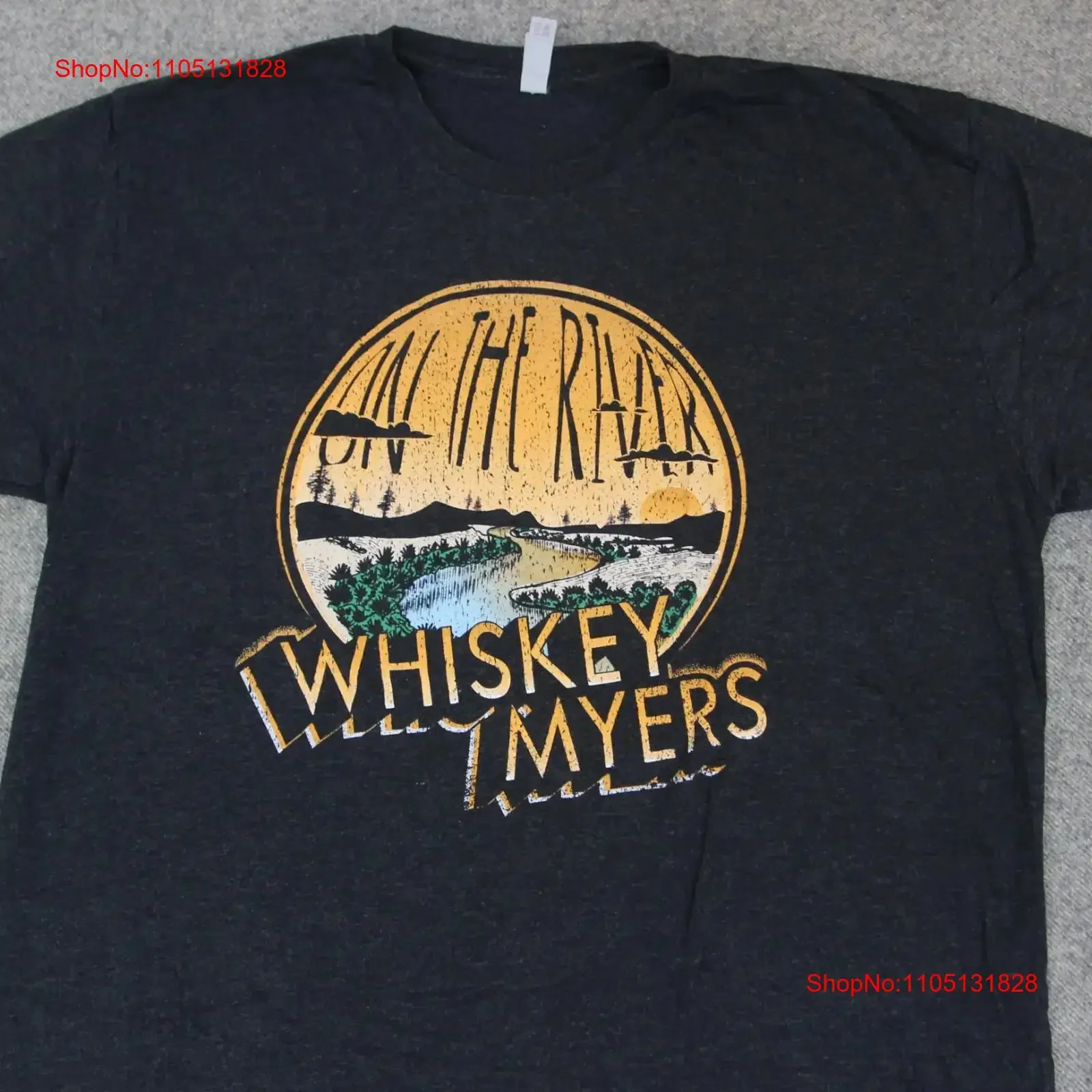 

Whiskey Myers Band T Shirt 2XL Mud ON THE RIVER Rock Concert Merch Promo vintage Washed Breathable fashion Comfortable Slightly