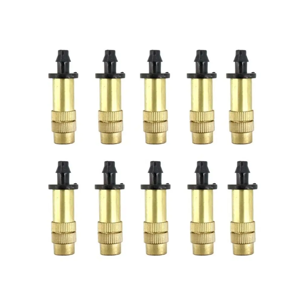 Sprinkler Head Adjustable Brass Sprinkler Head Brass Atomization Sprinklers Misting Nozzle Garden Watering