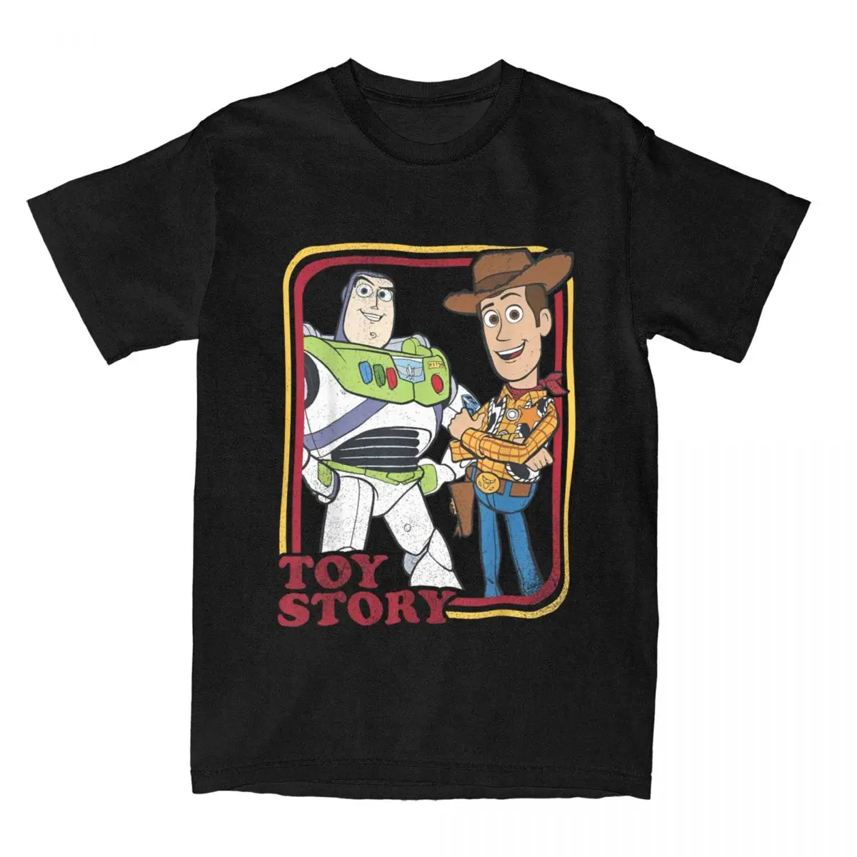 Toy Story Buzz Lightyear Woody Buds Shirt Merch Men Women 100% Cotton Fashion Tees Short Sleeve Tops All Seasons