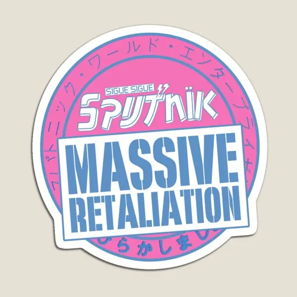 Sigue Sigue Sputnik Massive Retaliatio  Magnet Home Baby Toy Kids Decor Refrigerator Stickers Colorful Magnetic Funny Holder