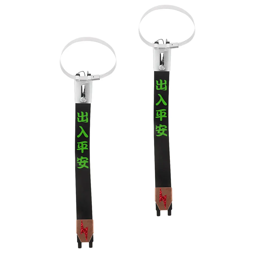 

2pcs Anti Static Strip Car Grounding Wire Rubber Metal Vehicle Static Earth Belt Car Exterior Parts Ground Wire Strap