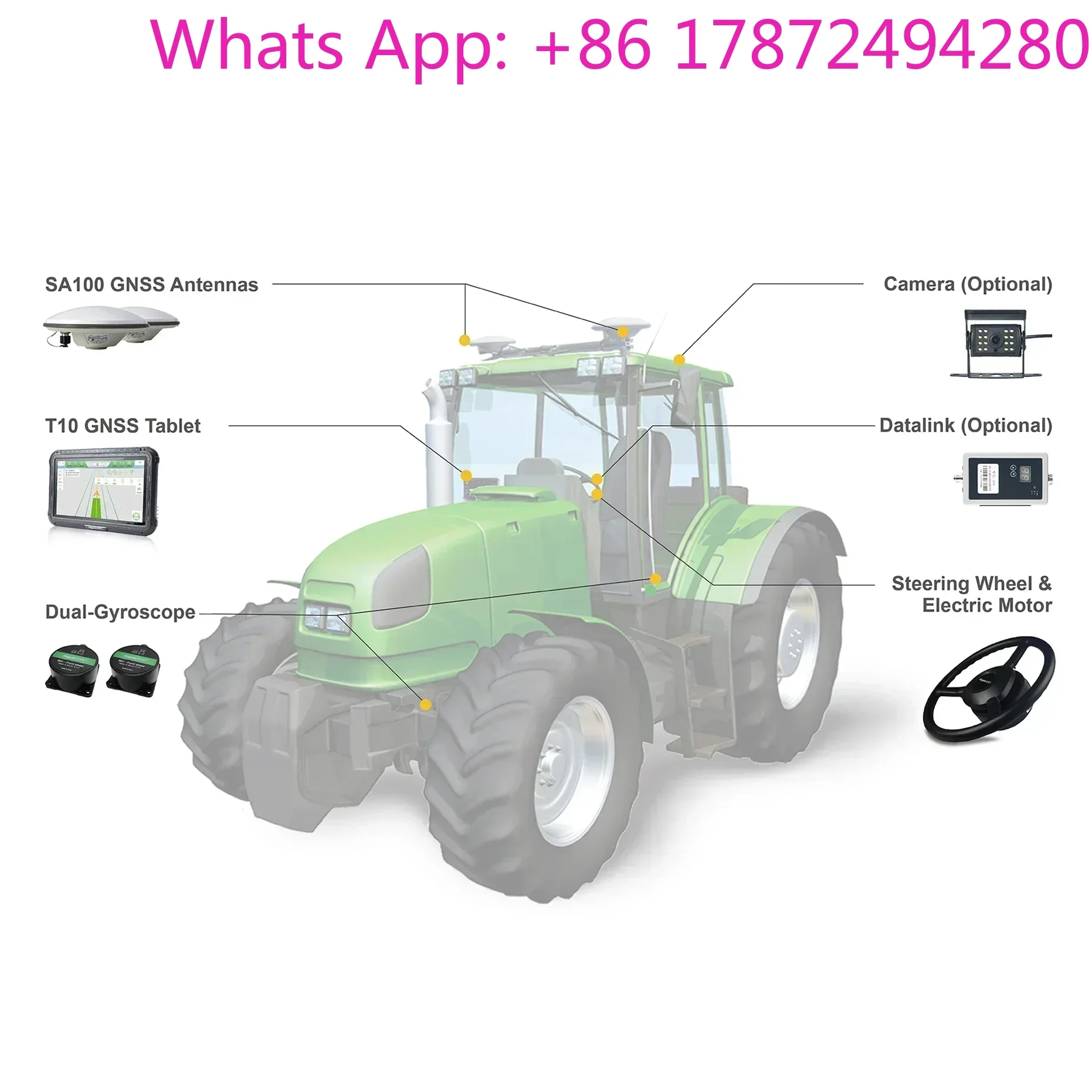 ST801 Auto Steering Tractor Navigation System GPS Auto Pilot Kit For Precision Agriculture Farming Machine Automatic Driving