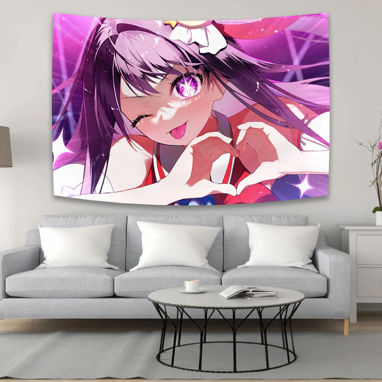 90×150cm Anime Oshi No Ko Hoshino Ai Tapestry Wall Hanging For Living Room Bedroom Dorm Room Home Decor