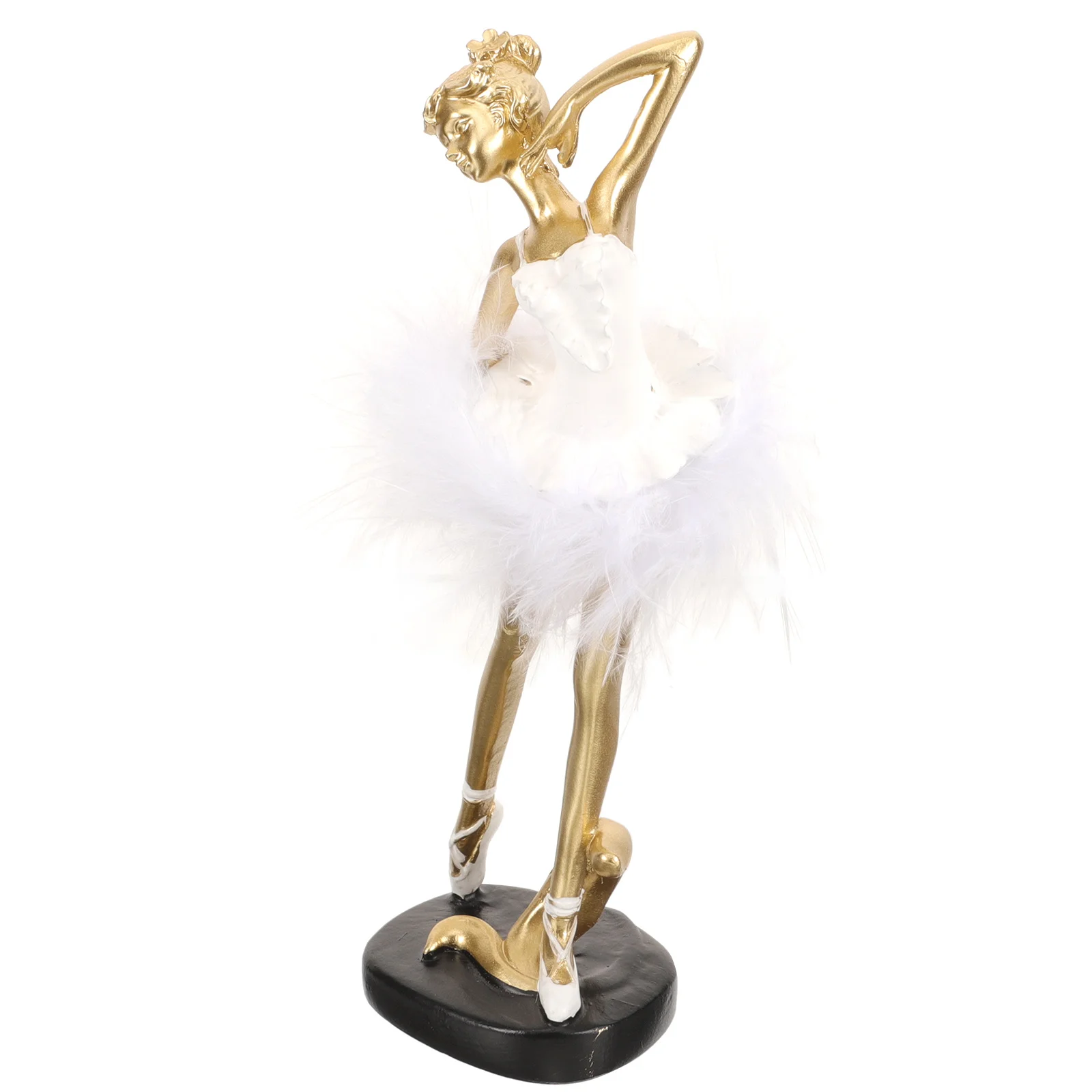 

Creative Ballet Girl Decor Resin Dancing Girl Statue Home Desktop Ornament Exquisite Craftsmanship Long Service Time