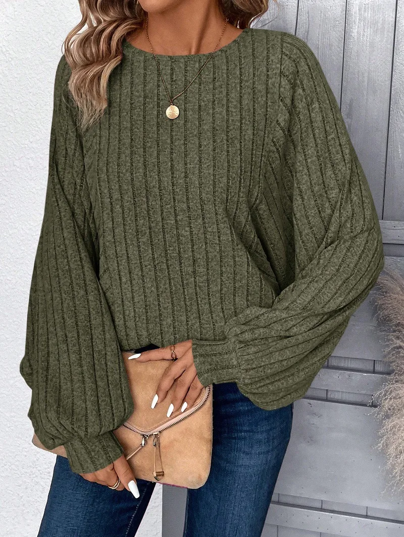 Winter Casual Pullover Batwing Long Sleeve Sweaters Women O-neck Knitwear Fashion Y2K Vintage jersey Cheap Clothes Woman Sweater