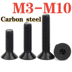 Grade 12.9 Black Countersunk Head Socket Head Cap Screw M3 M4 M5 M6 M8 M10 High-strength Carbon Steel Round Head Bolt