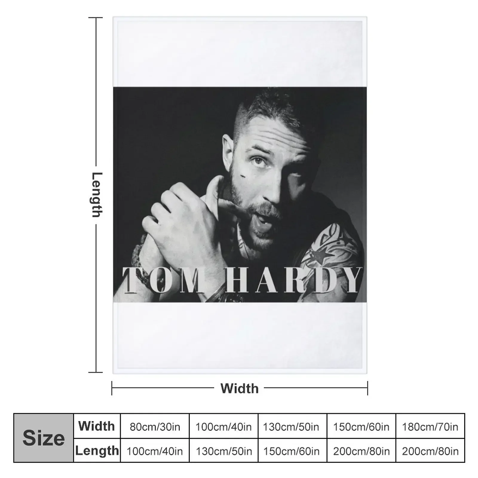 TOM HARDY Throw Blanket Sofa Quilt Warm Bed Camping Blankets