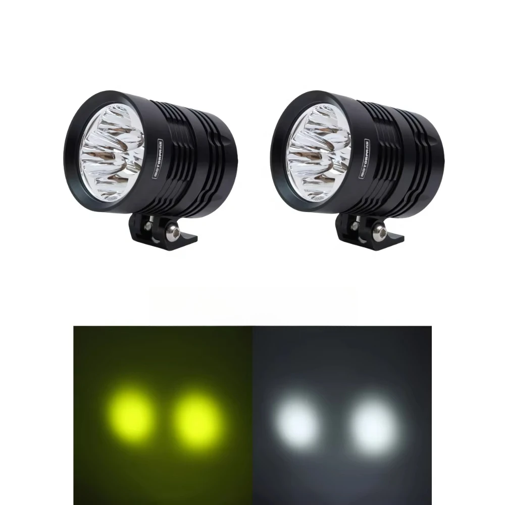 80w universal cnc aluminum motorcycle brighter high q fog assisted driving LED headlight spotlight off-road all-terrain vehicle