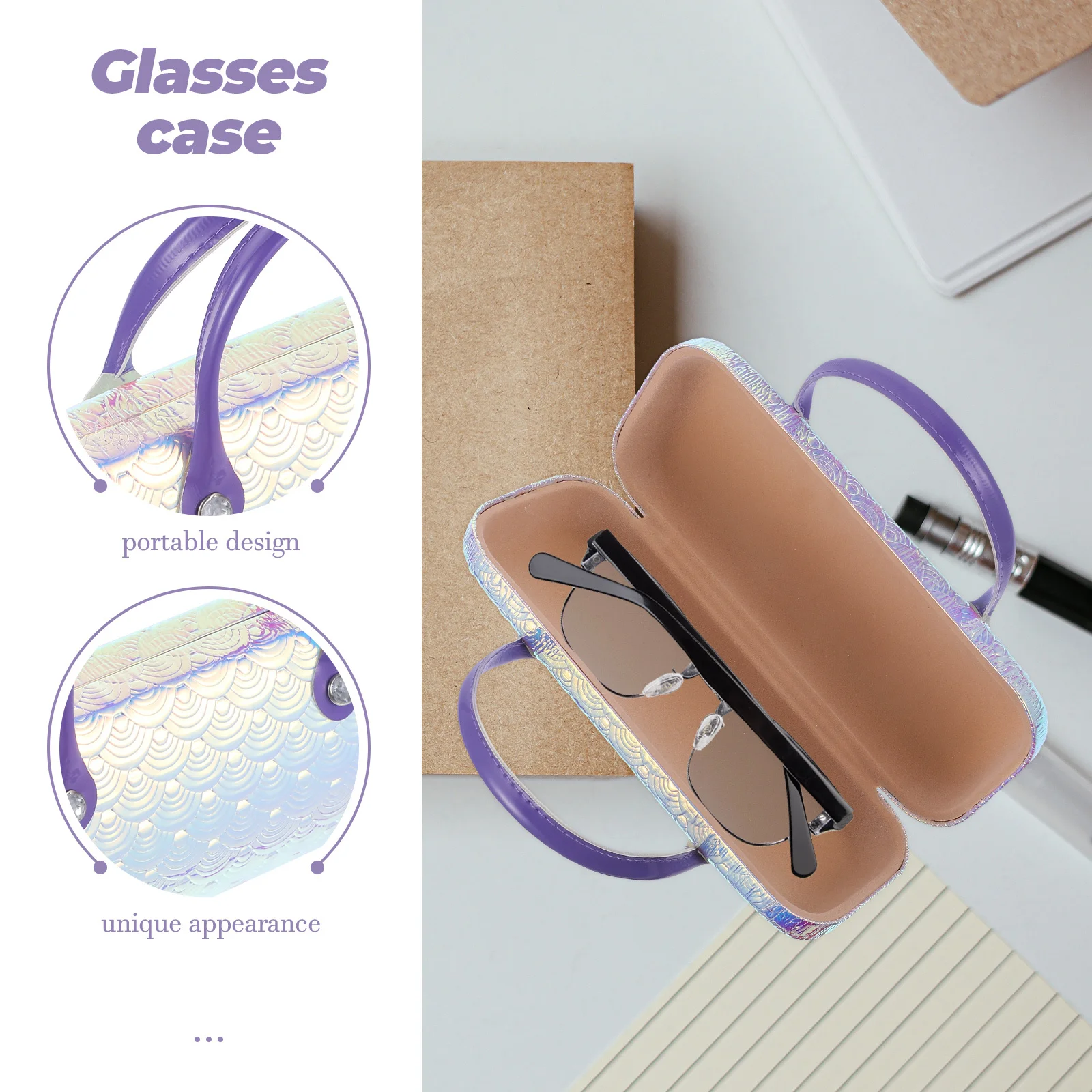 

Glasses Case Creative Hand Durable Cartoon Storage Portable Drop Resistant Reliable Materials Sturdy Craftsmanship