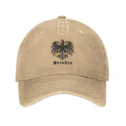 Prussia Flag Men Women Baseball Caps Axis Powers Hetalia Anime APH World Distressed Cotton Cap Vintage All Seasons Sun Cap